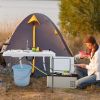 Fish Cleaning Table with 2 Sinks and 360¬∞ Rotatable Fauce